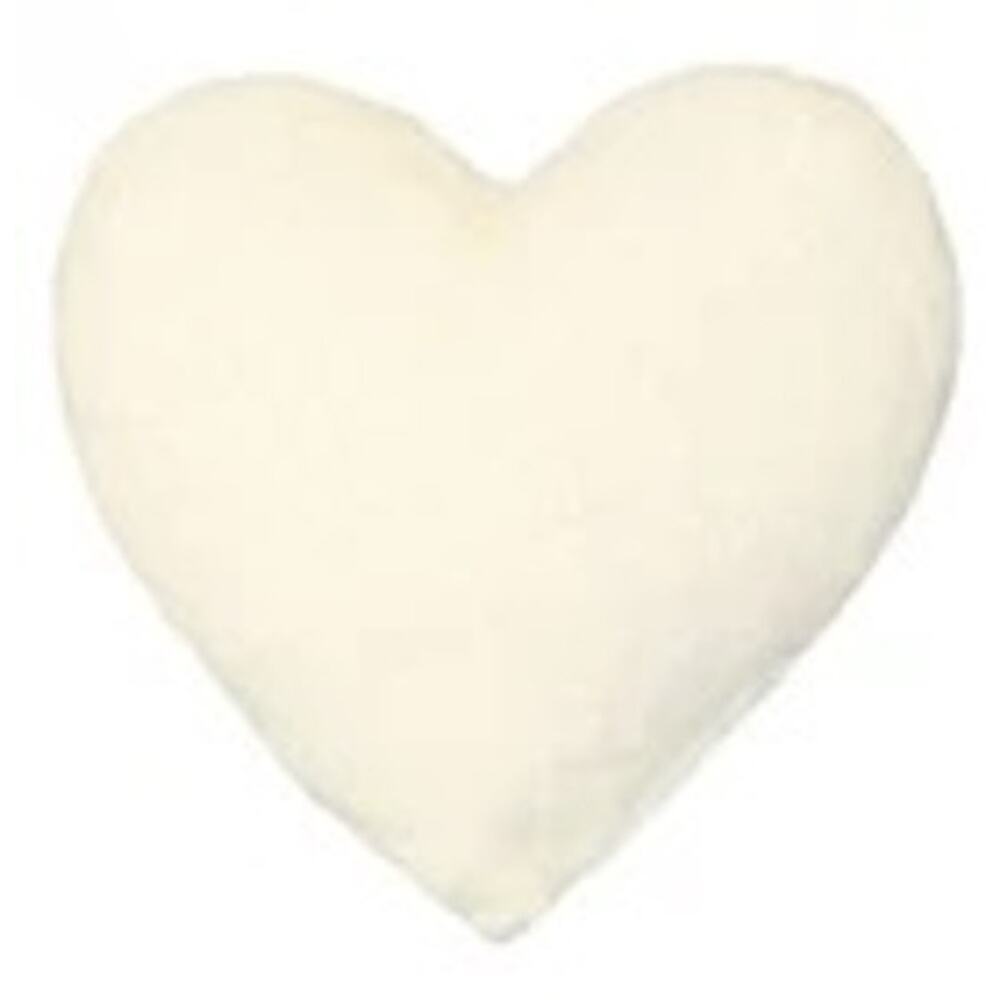 Target Bullseye Playground White Heart Plush Throw Pillow 14x14 Decorative NEW